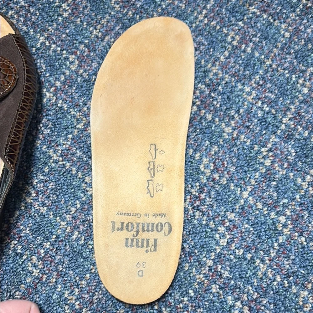 Finn Comfort Brown Men’s Slide Sandals